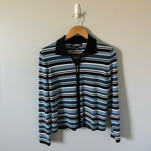 World Republic Striped Zip Up